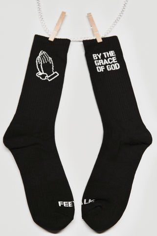 Socks: BP- 01- By the grace of God